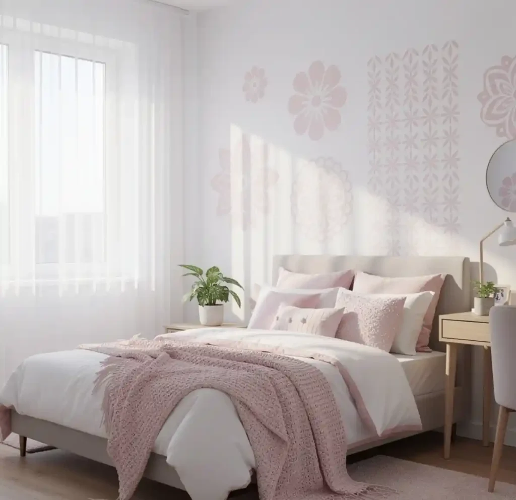 27-Pink Bedroom Idea