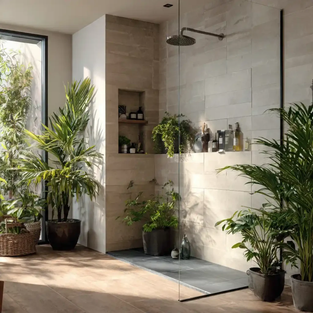 27-Walk-In Shower No Door Idea
