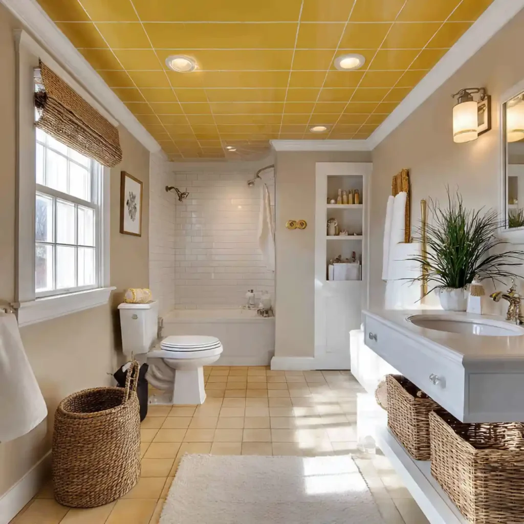 27-Yellow Bathroom Idea