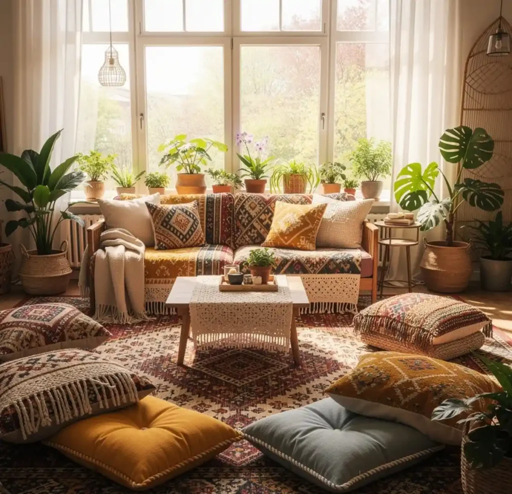 28-Boho Living Room Idea