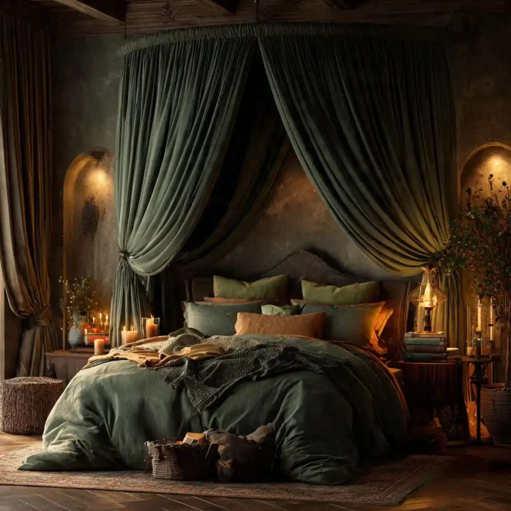 28-Green Bedroom Idea