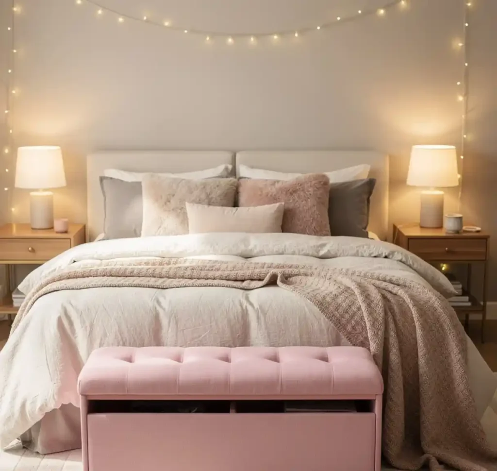 28-Pink Bedroom Idea