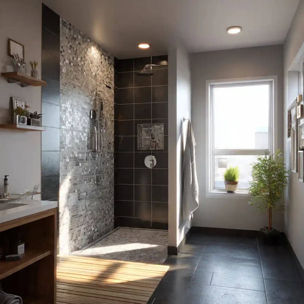 28-Walk-In Shower No Door Idea
