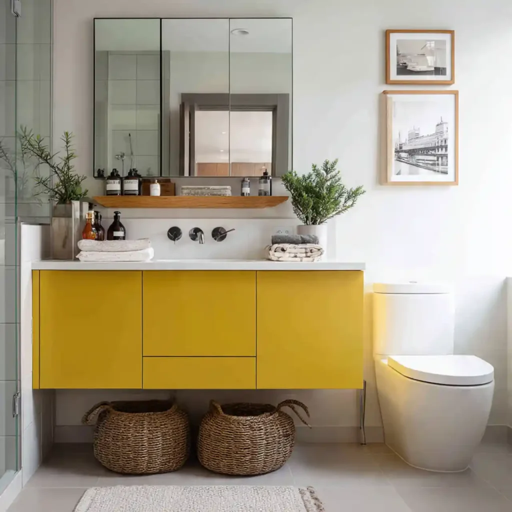 28-Yellow Bathroom Idea