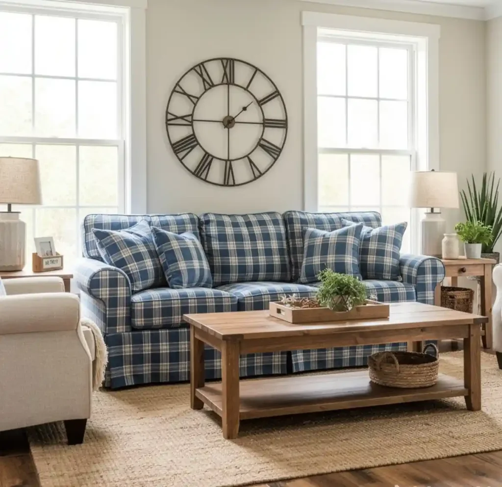 29-Blue Living Room Idea