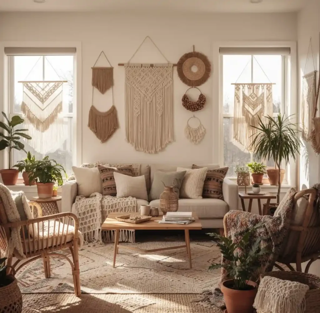 29-Boho Living Room Idea