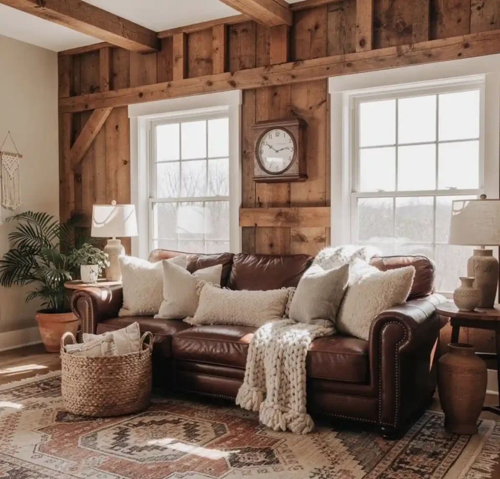 29-Creative Living Room Wall Idea