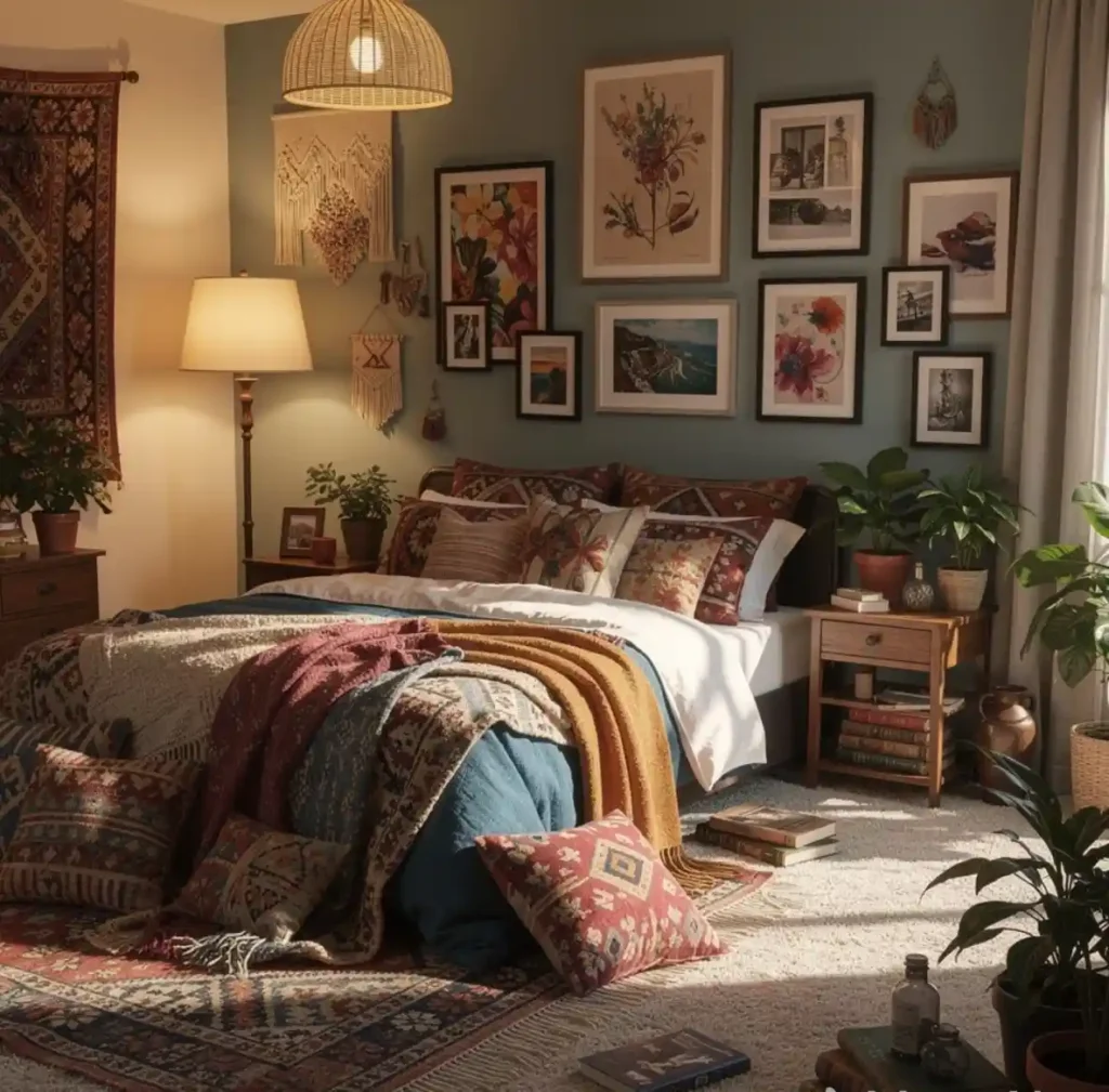 29-Modern Bohemian Bedroom Decor Idea