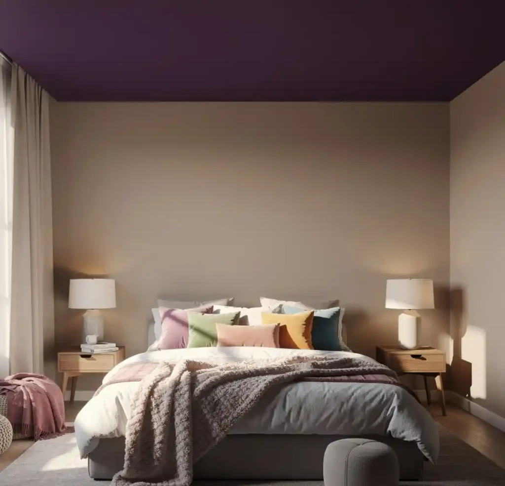 29-Purple Bedroom Idea