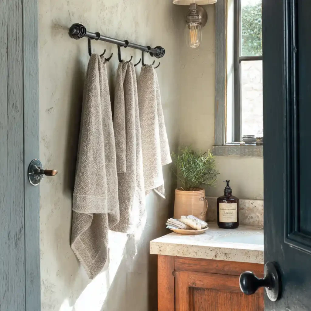 29-Unique Towel Rack Idea
