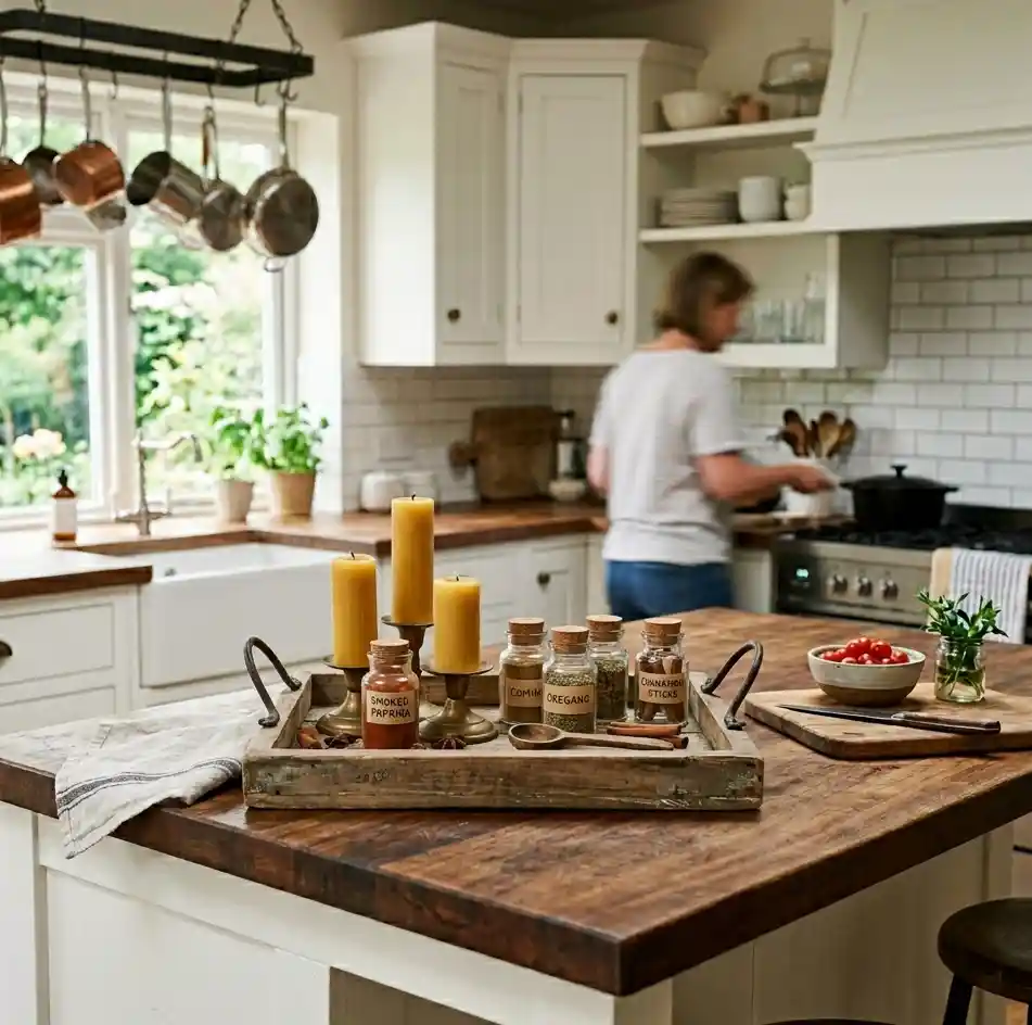 3-Kitchen Island Decor Idea