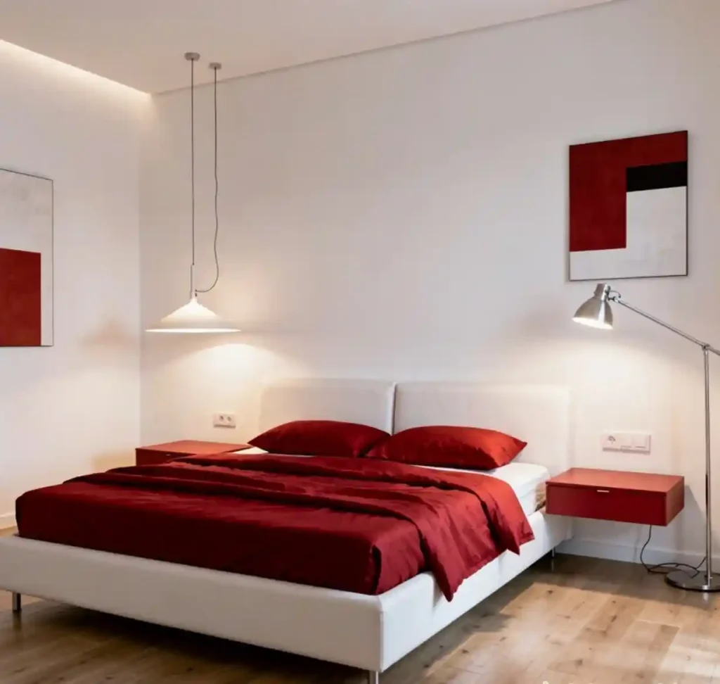 3-Red Bedroom Idea