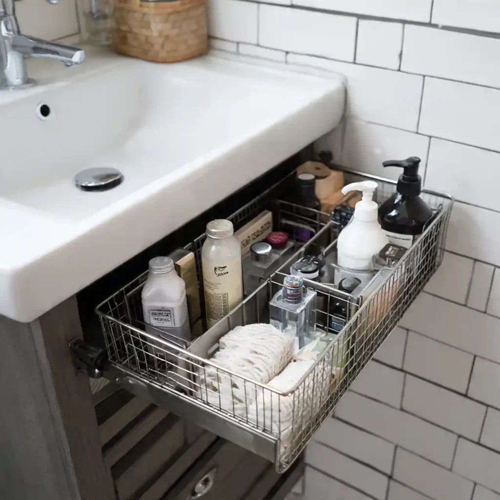 3-Under Bathroom Sink Organization Idea