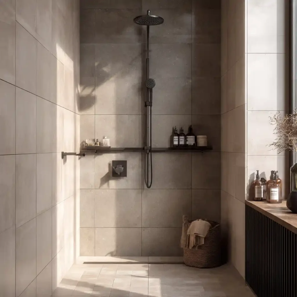 30-Walk-In Shower No Door Idea