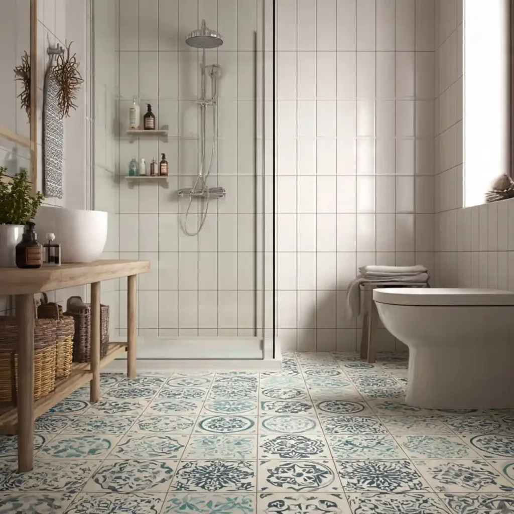 31-Unique Shower Tile Design Idea