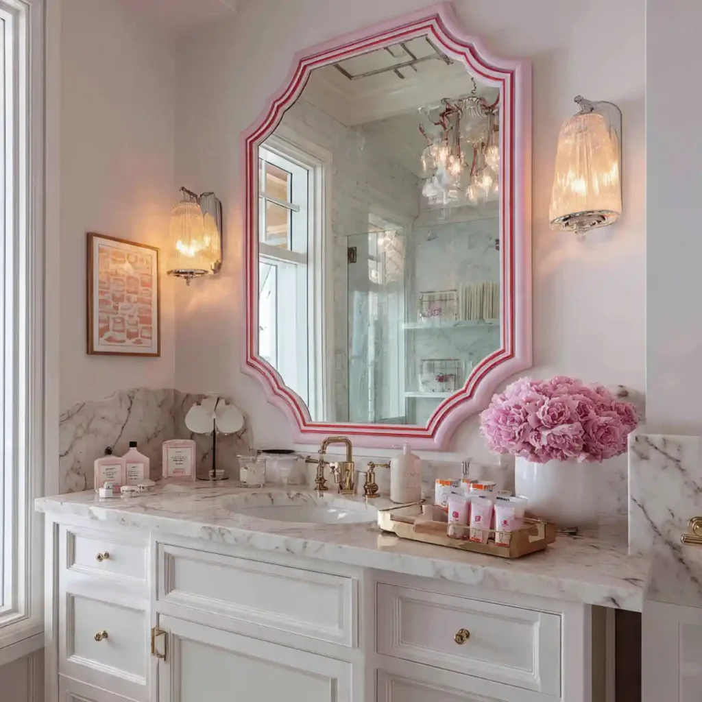 32-Stunning Pink Bathroom Idea