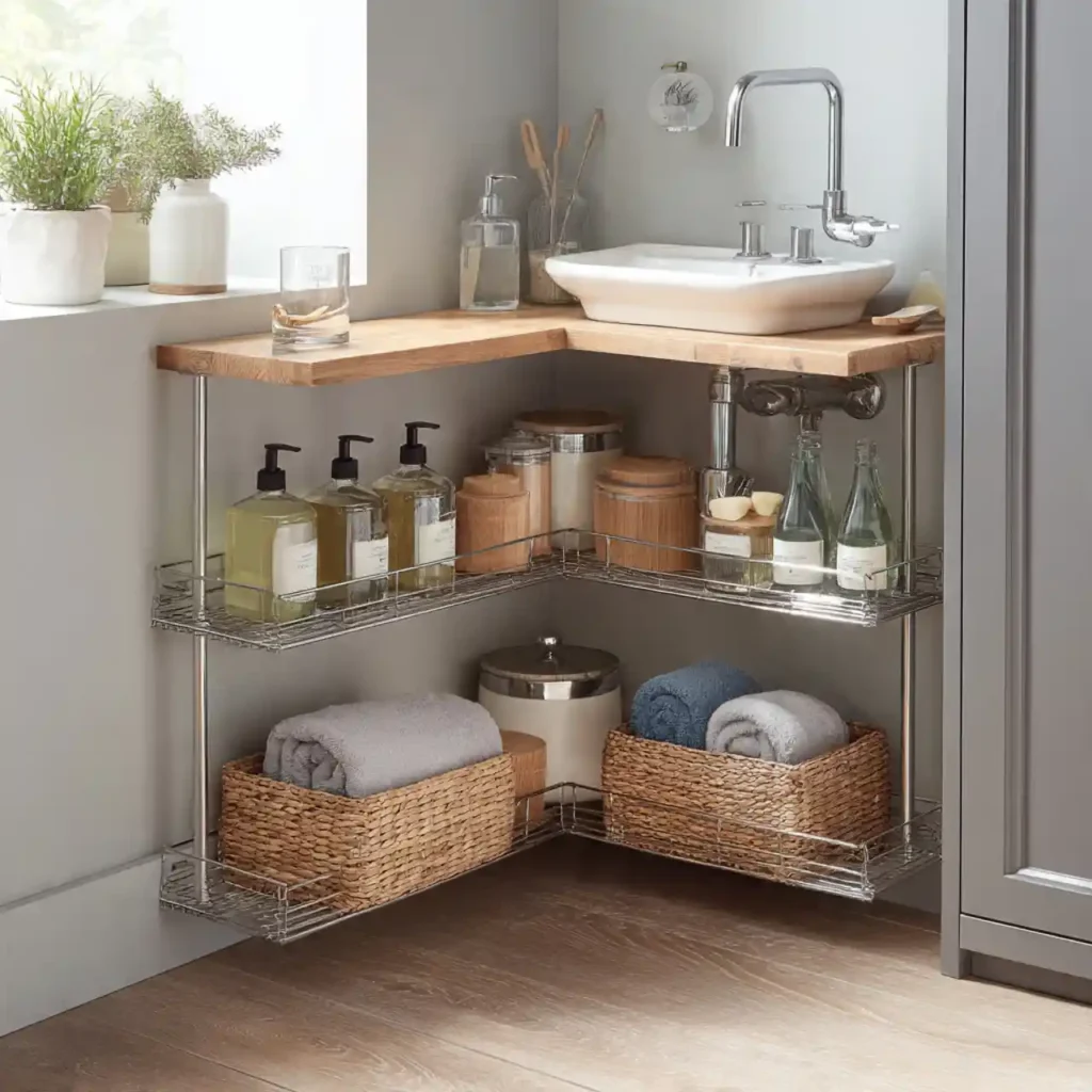 32-Under Bathroom Sink Organization Idea