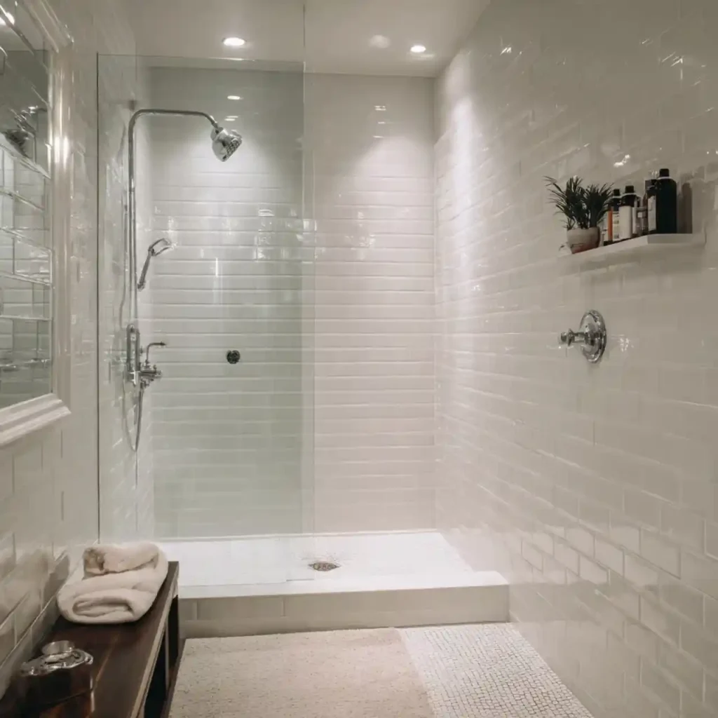 32-Unique Shower Tile Design Idea