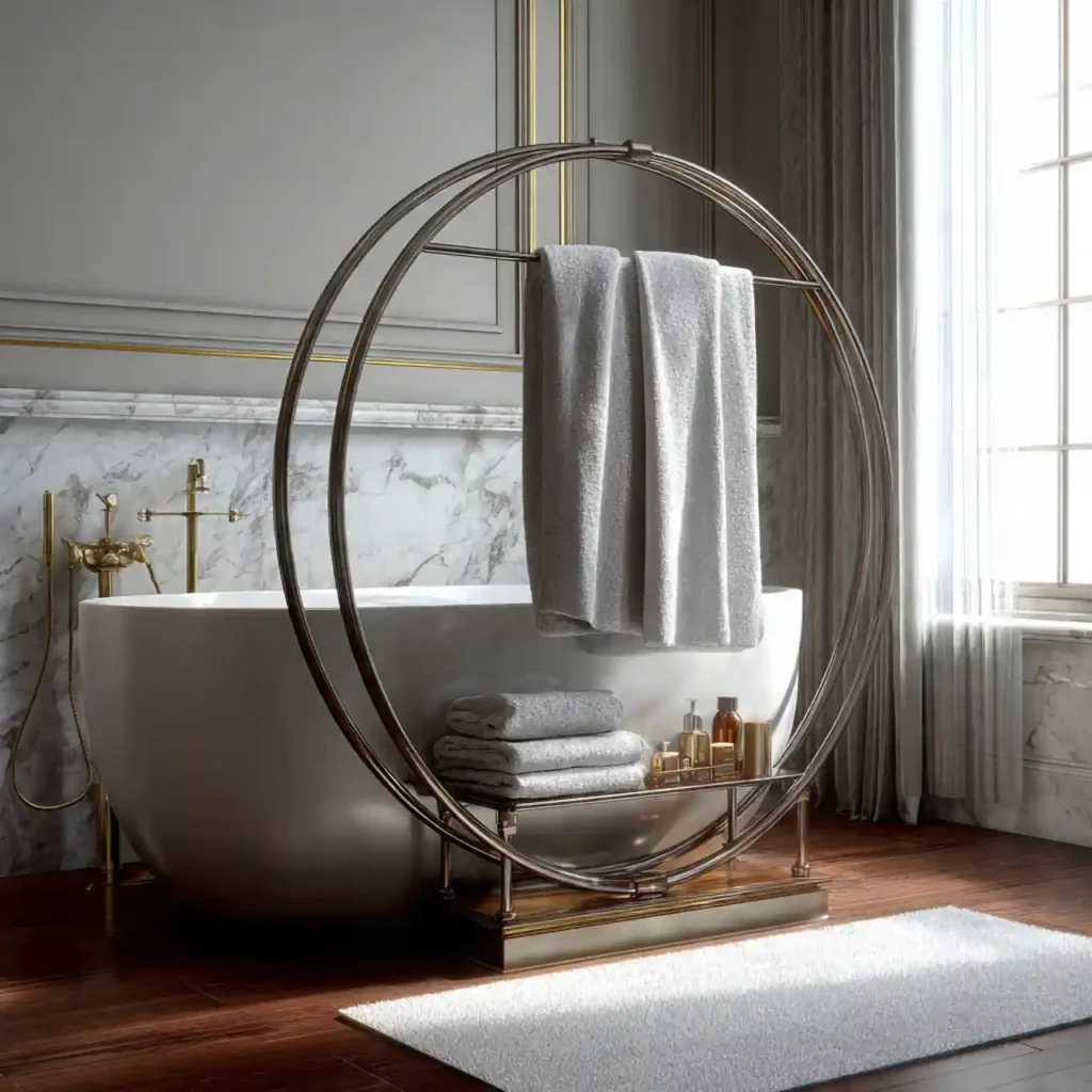 32-Unique Towel Rack Idea