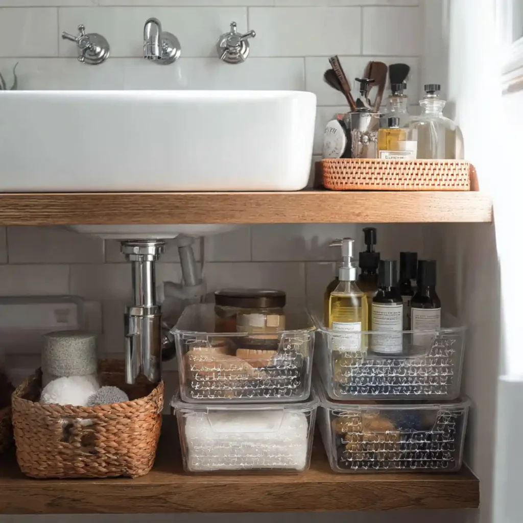 35-Under Bathroom Sink Organization Idea