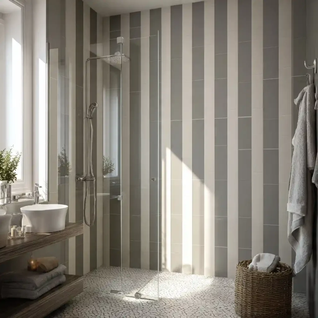 35-Unique Shower Tile Design Idea