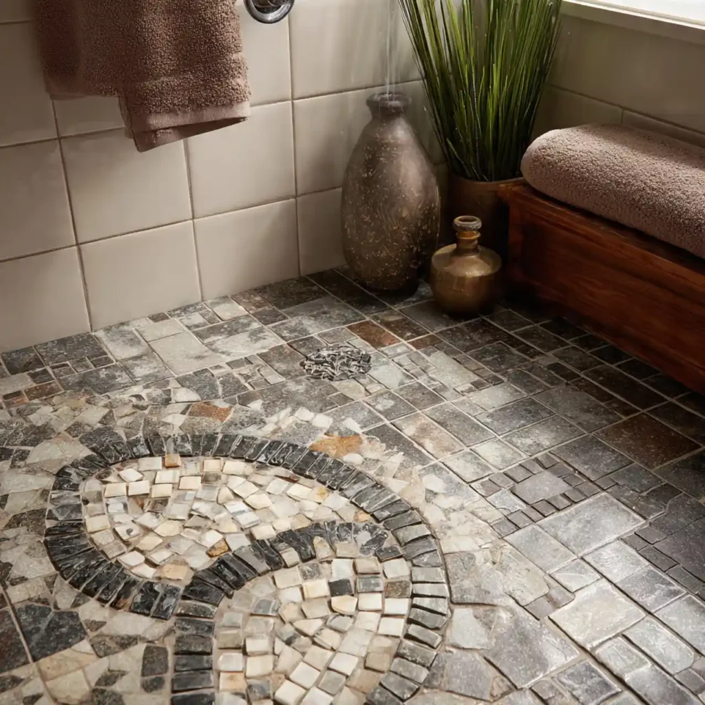 36-Unique Shower Tile Design Idea