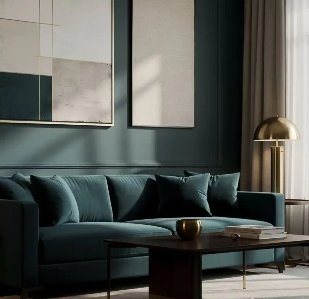4-Blue Living Room Idea