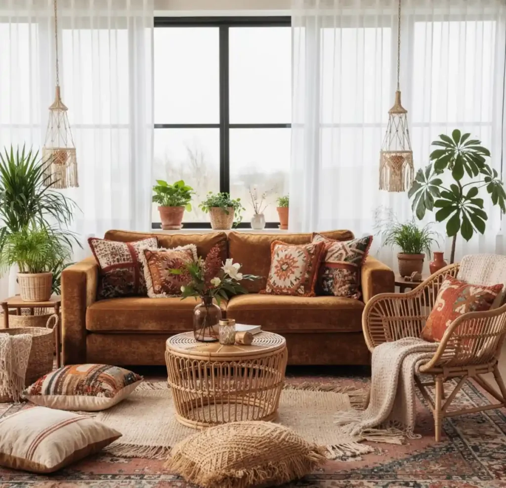 4-Brown Couch Living Room Idea