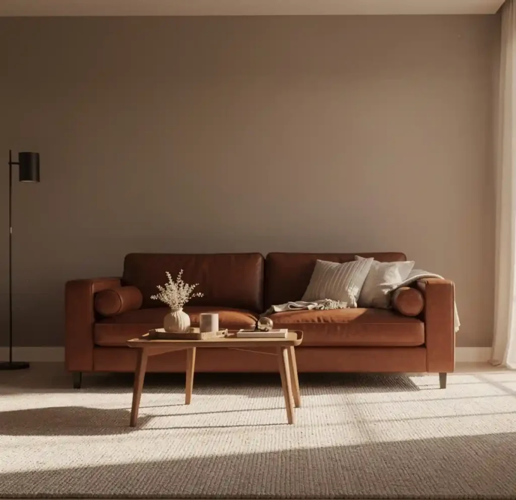 4-Brown Sofa Living Room Idea