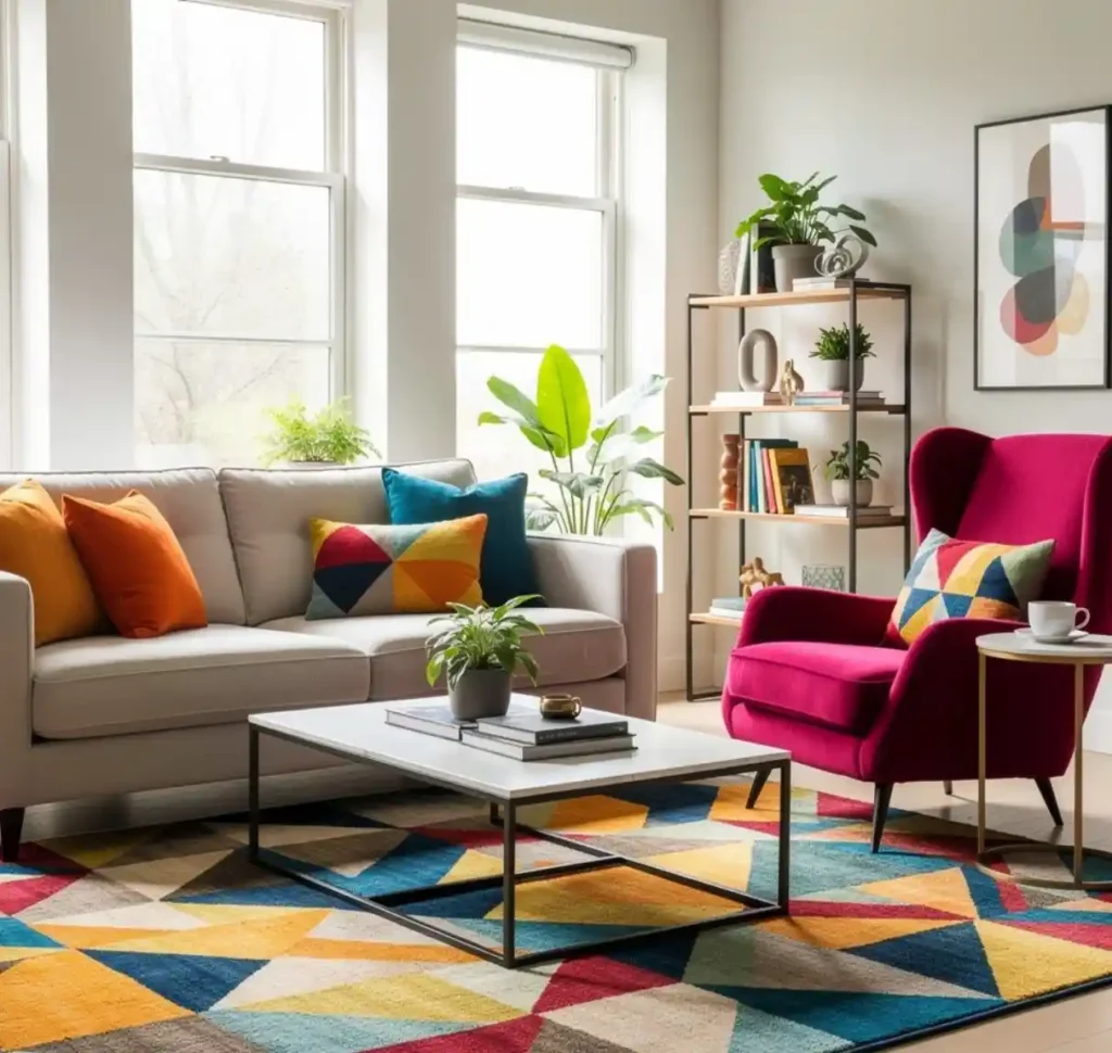 4-Colourful Living Room Idea