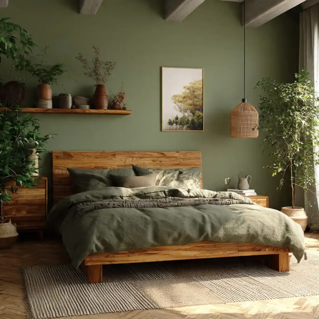 4-Green Bedroom Idea