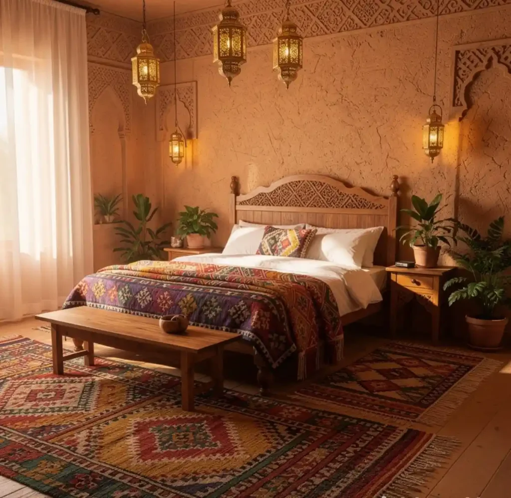 4-Moroccan Bedroom Decor Idea