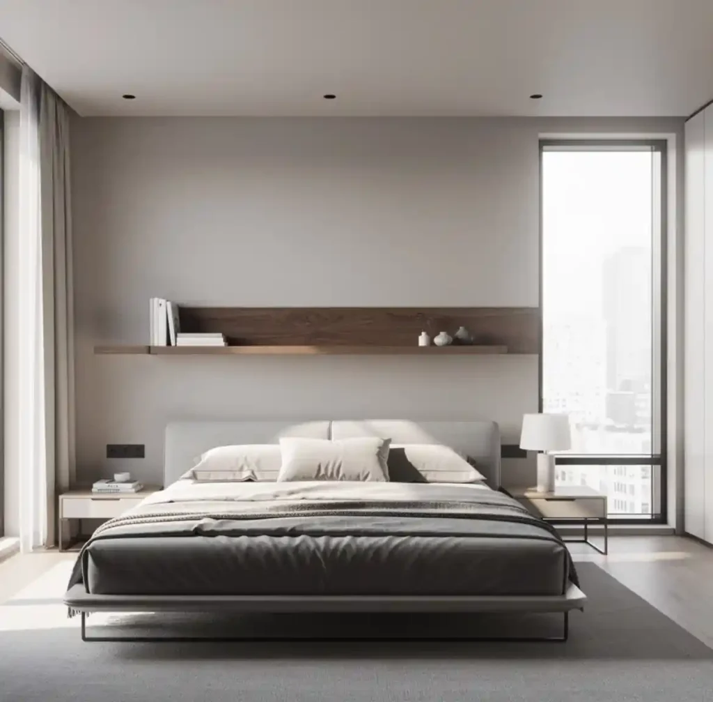 4-No Headboard Bedroom Idea