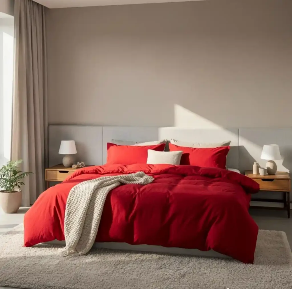 4-Red Bedroom Idea