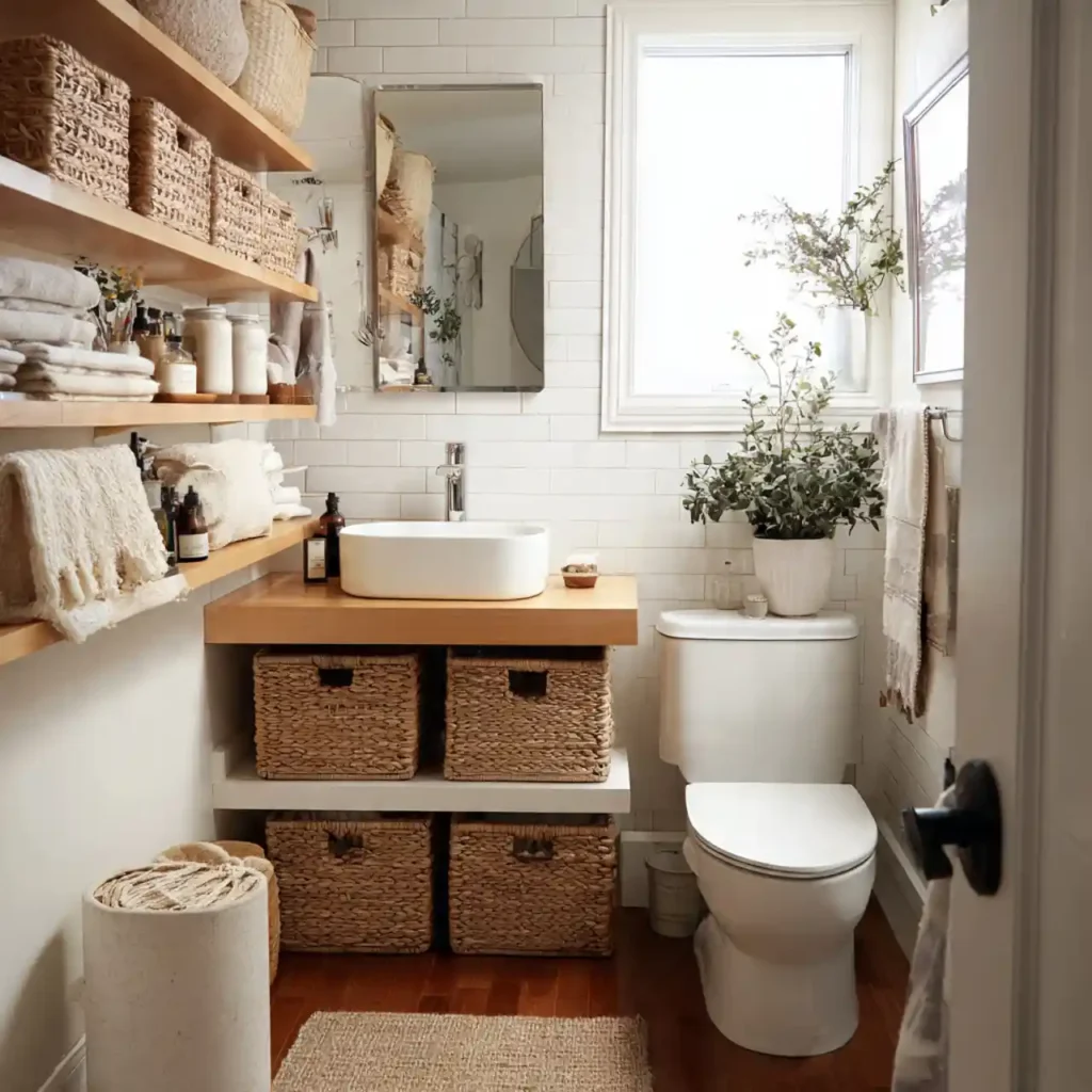 4-Small Bathroom with Shower Idea