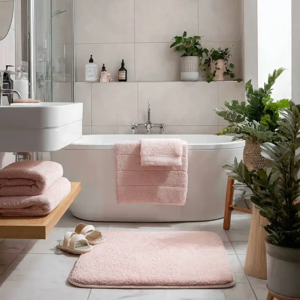 4-Stunning Pink Bathroom Idea