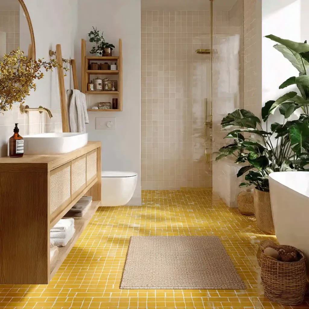 4-Yellow Bathroom Idea
