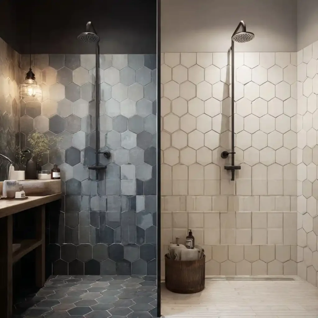 42-Unique Shower Tile Design Idea