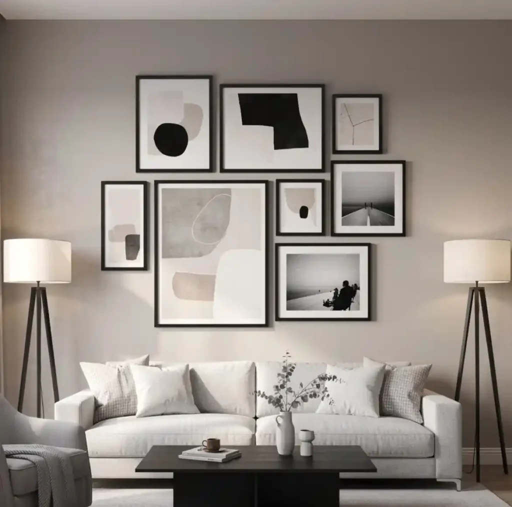 5-Creative Living Room Wall Idea