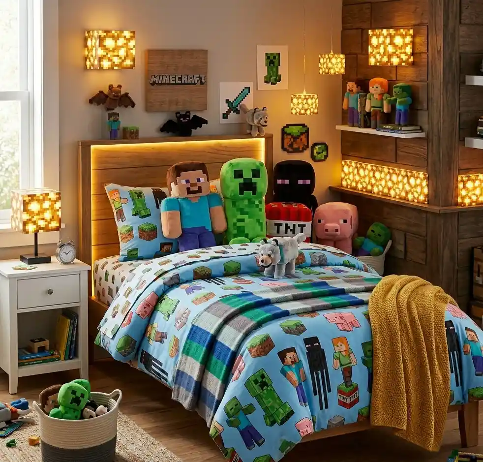 5-Minecraft Bedroom Idea