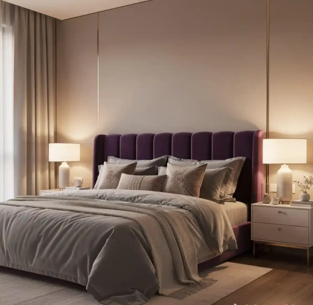 5-Purple Bedroom Idea