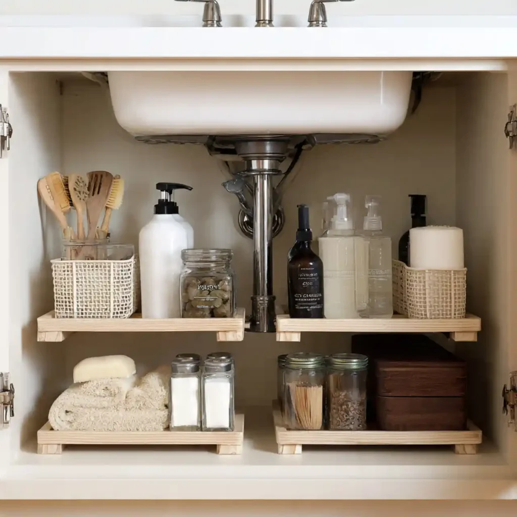 5-Under Bathroom Sink Organization Idea