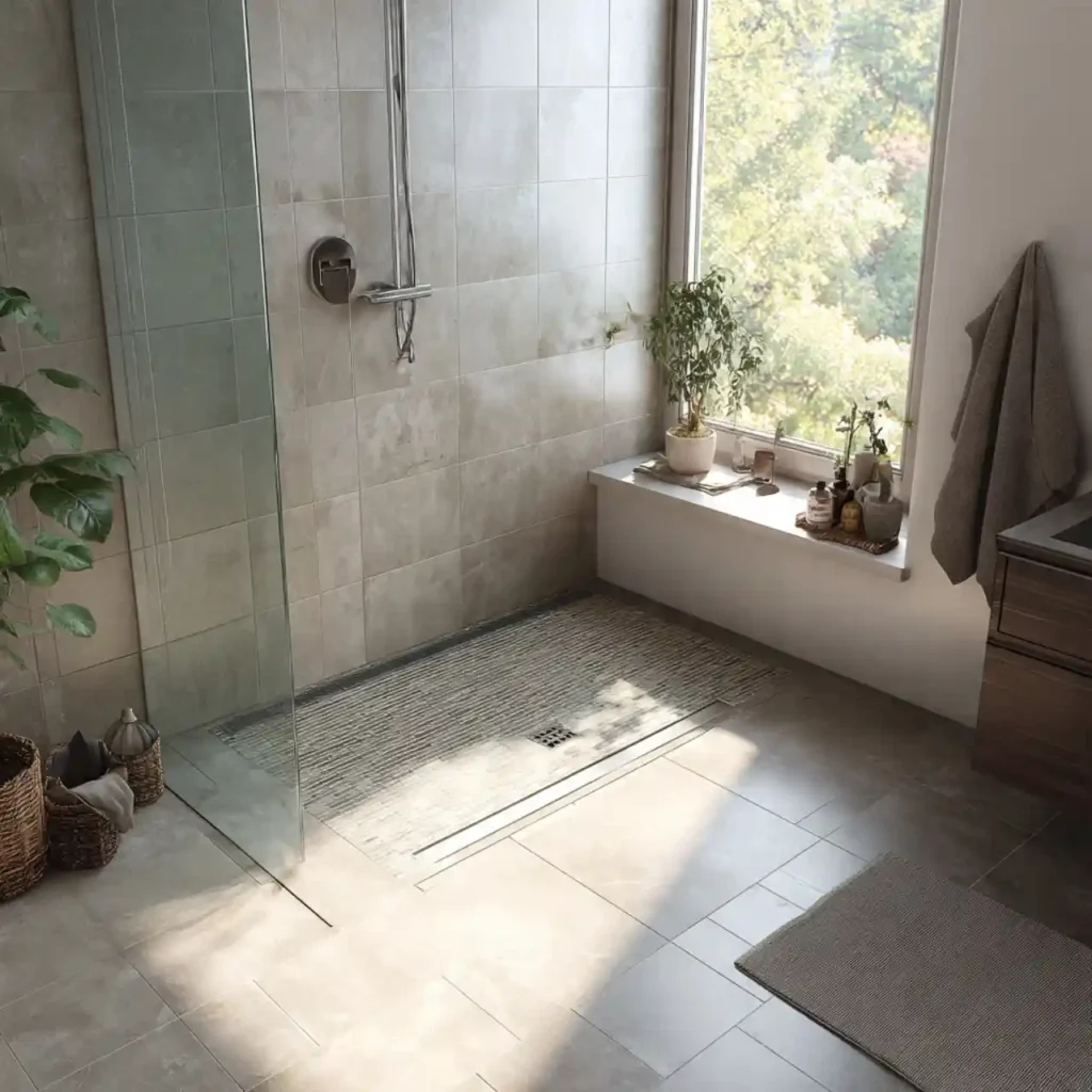 5-Walk-In Shower No Door Idea