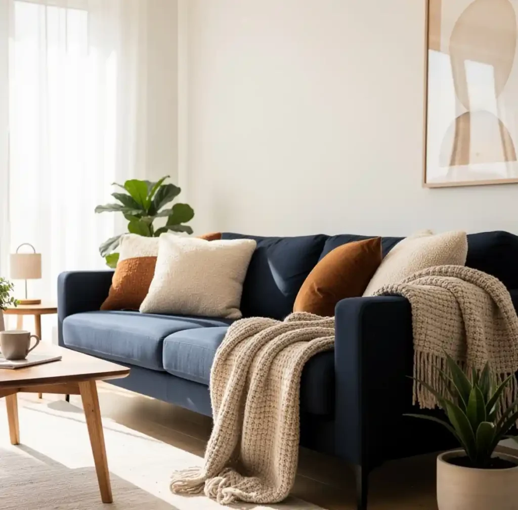 6-Blue Living Room Idea
