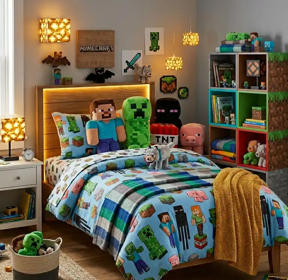 6-Minecraft Bedroom Idea