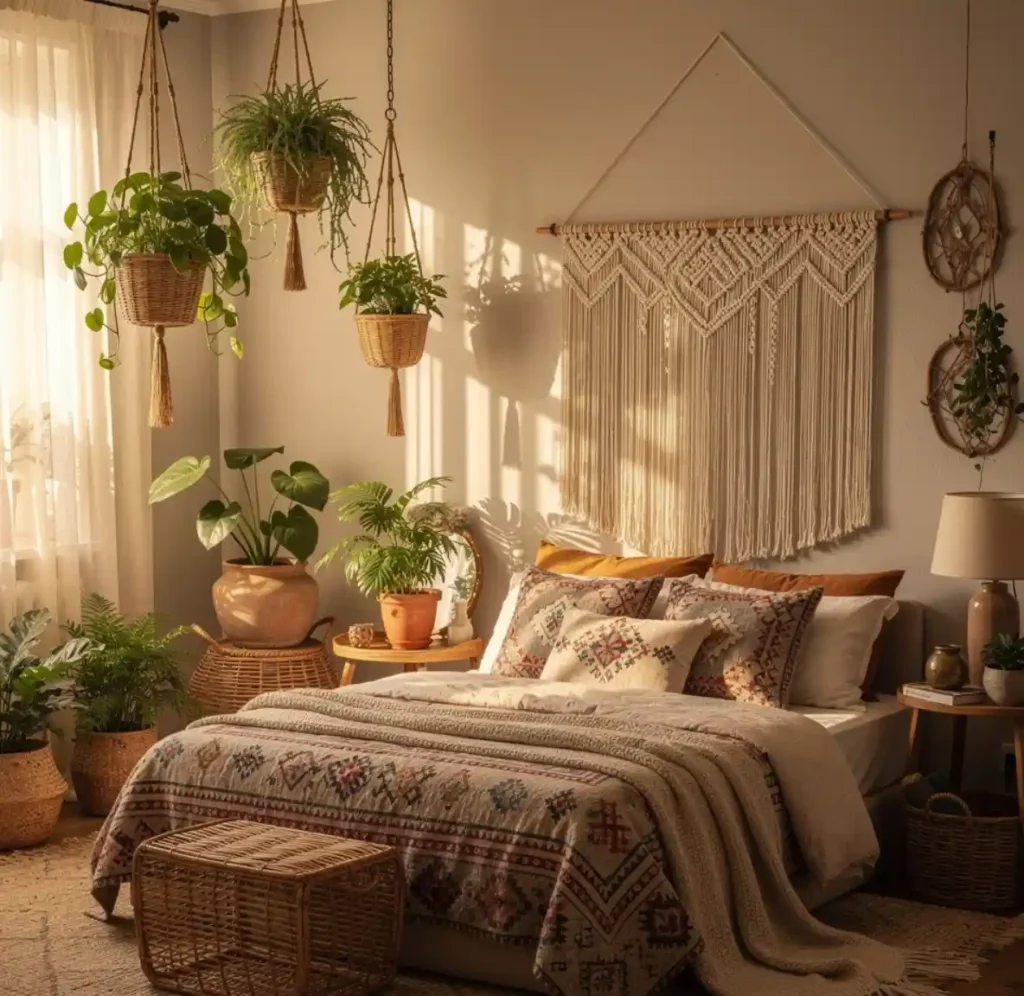 6-Modern Bohemian Bedroom Decor Idea