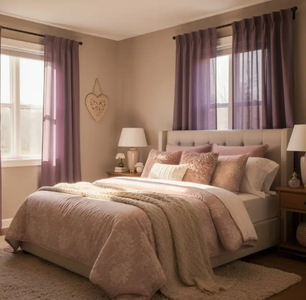 6-Purple Bedroom Idea