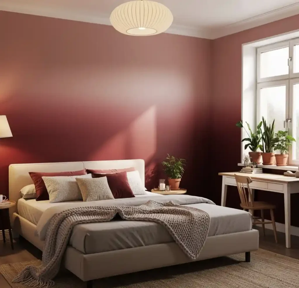 6-Red Bedroom Idea
