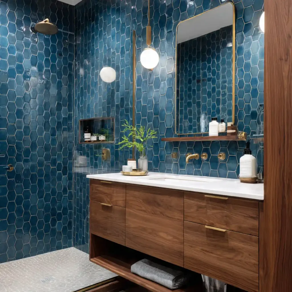 6-Unique Shower Tile Design Idea