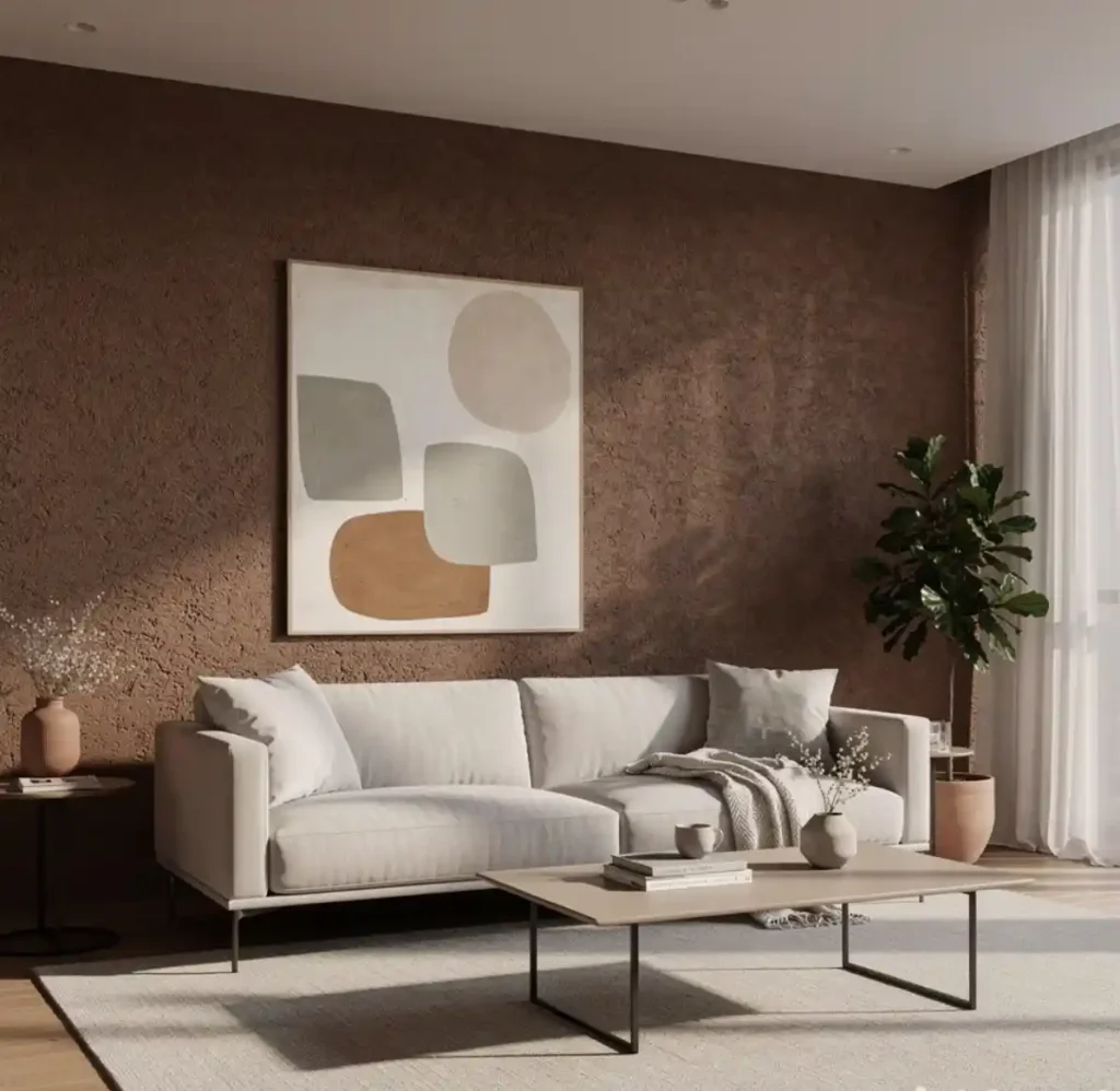 7-Brown Living Room Idea